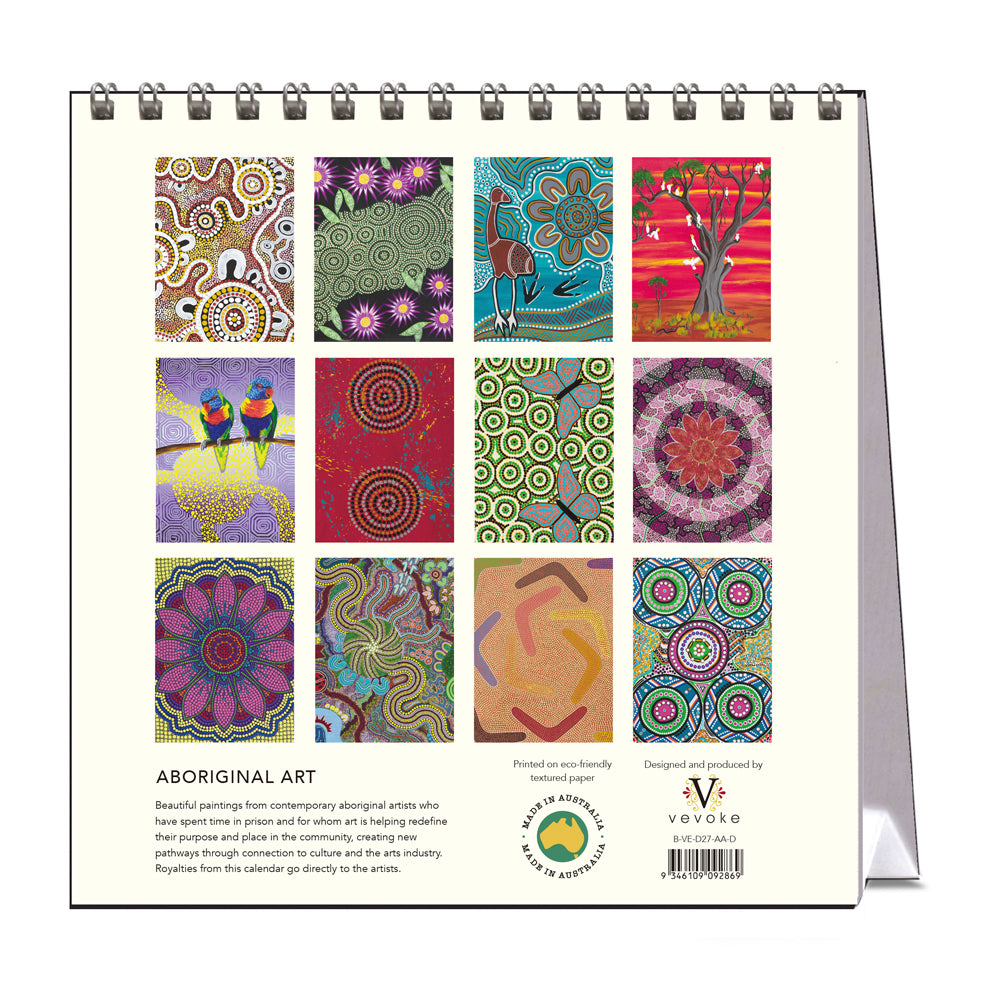 2027 Aboriginal Art - Desk Easel Calendar