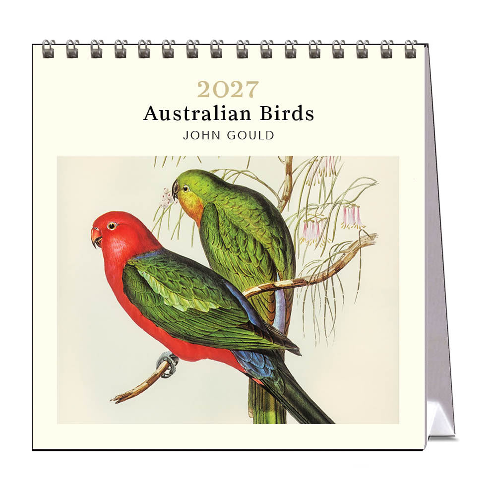 2027 Australian Birds John Gould - Desk Easel Calendar