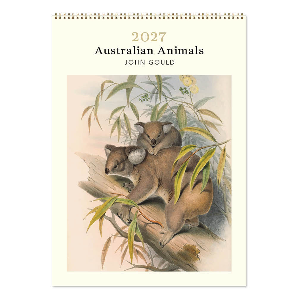 2027 Australian Animals John Gould - Deluxe Wall Calendar