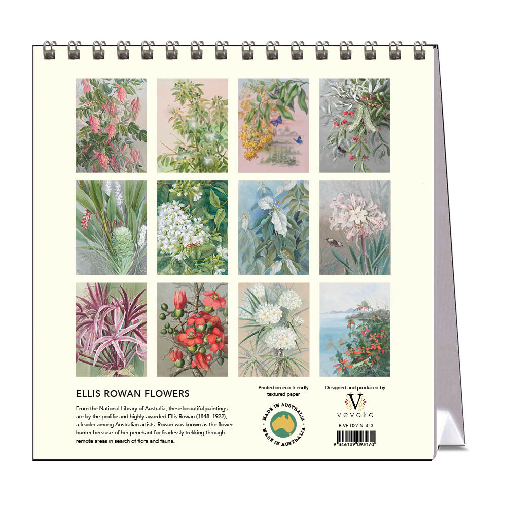 2027 Ellis Rowan Flowers - Desk Easel Calendar