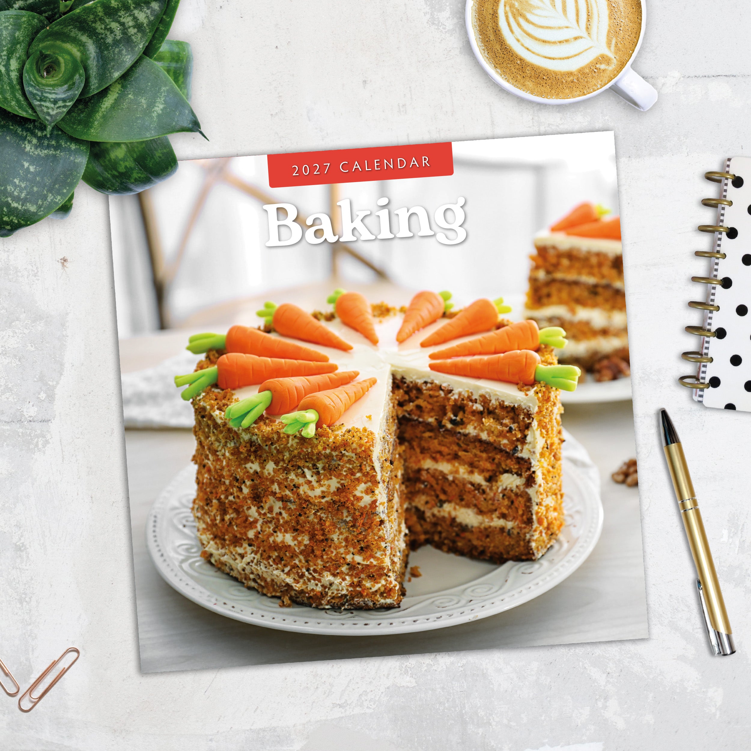 2027 Baking - Square Wall Calendar