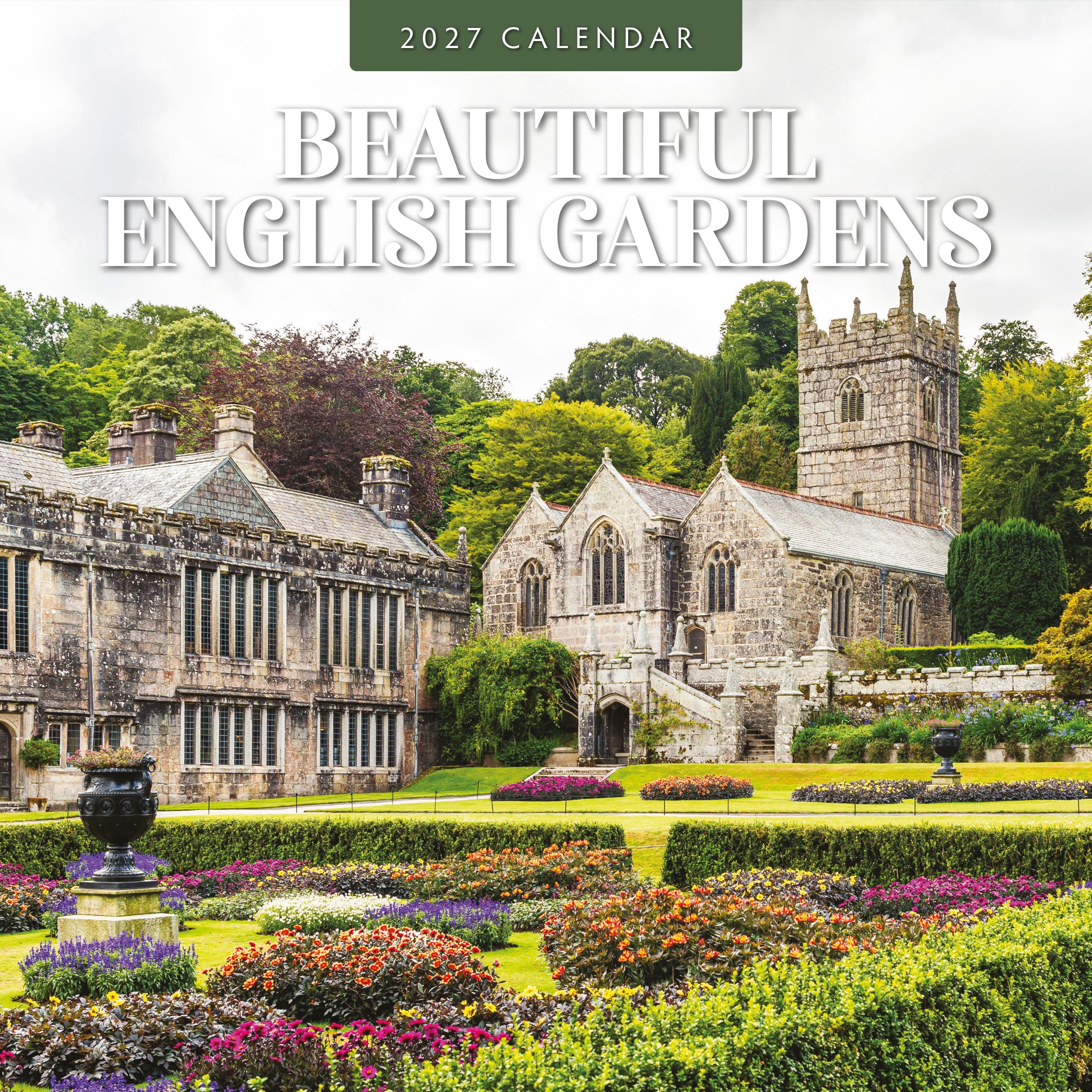 2027 Beautiful English Gardens - Square Wall Calendar
