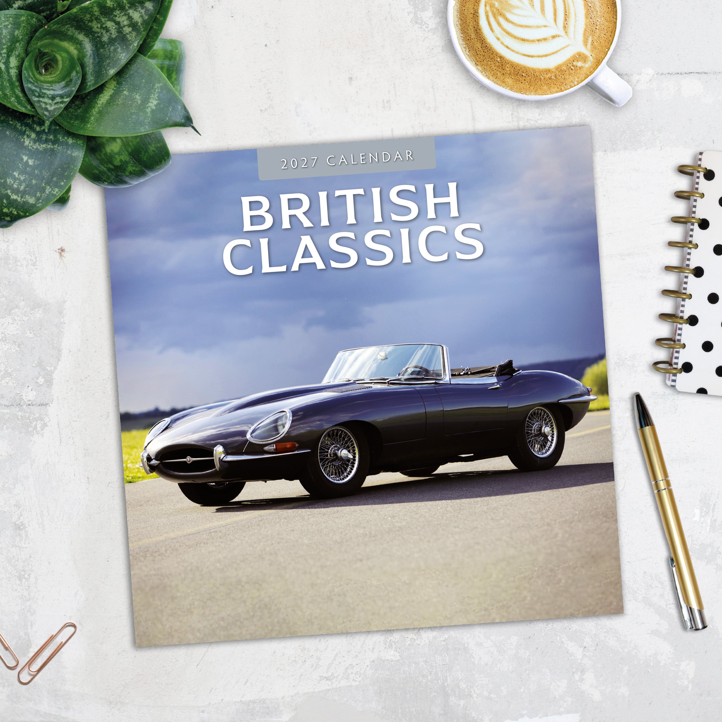 2027 British Classics - Square Wall Calendar