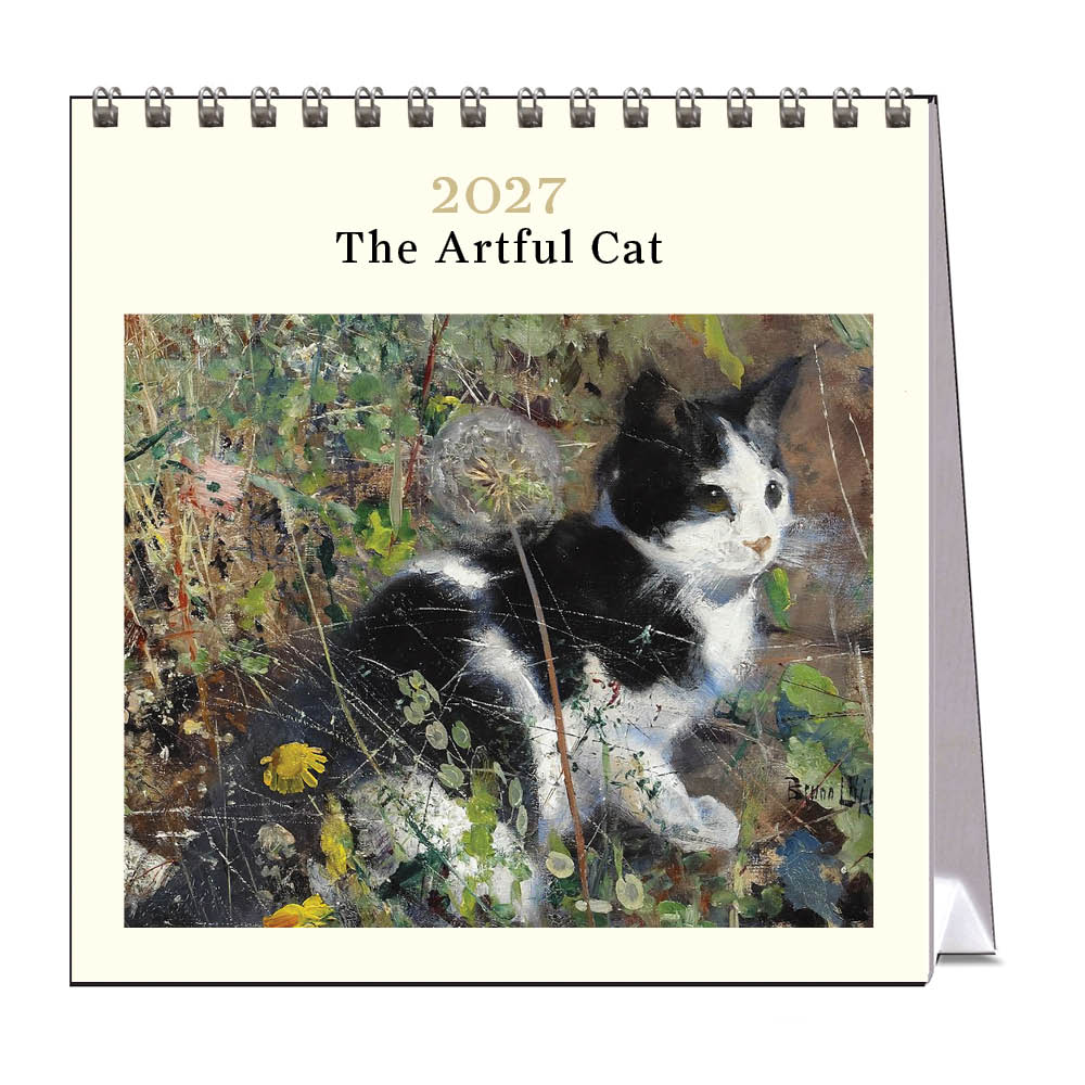 2027 The Artful Cat - Desk Easel Calendar
