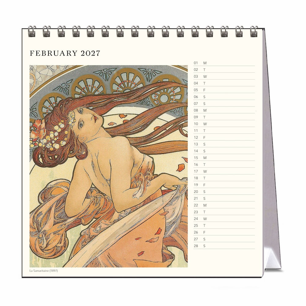 2027 Alphonse Mucha - Desk Easel Calendar