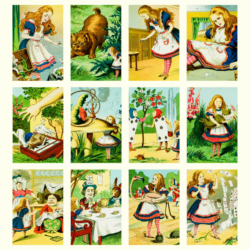 2027 Alice in Wonderland - Deluxe Wall Calendar