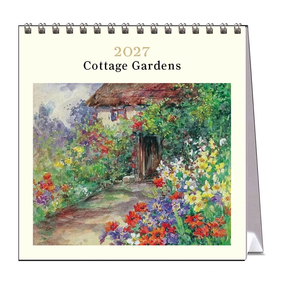 2027 Cottage Gardens - Desk Easel Calendar