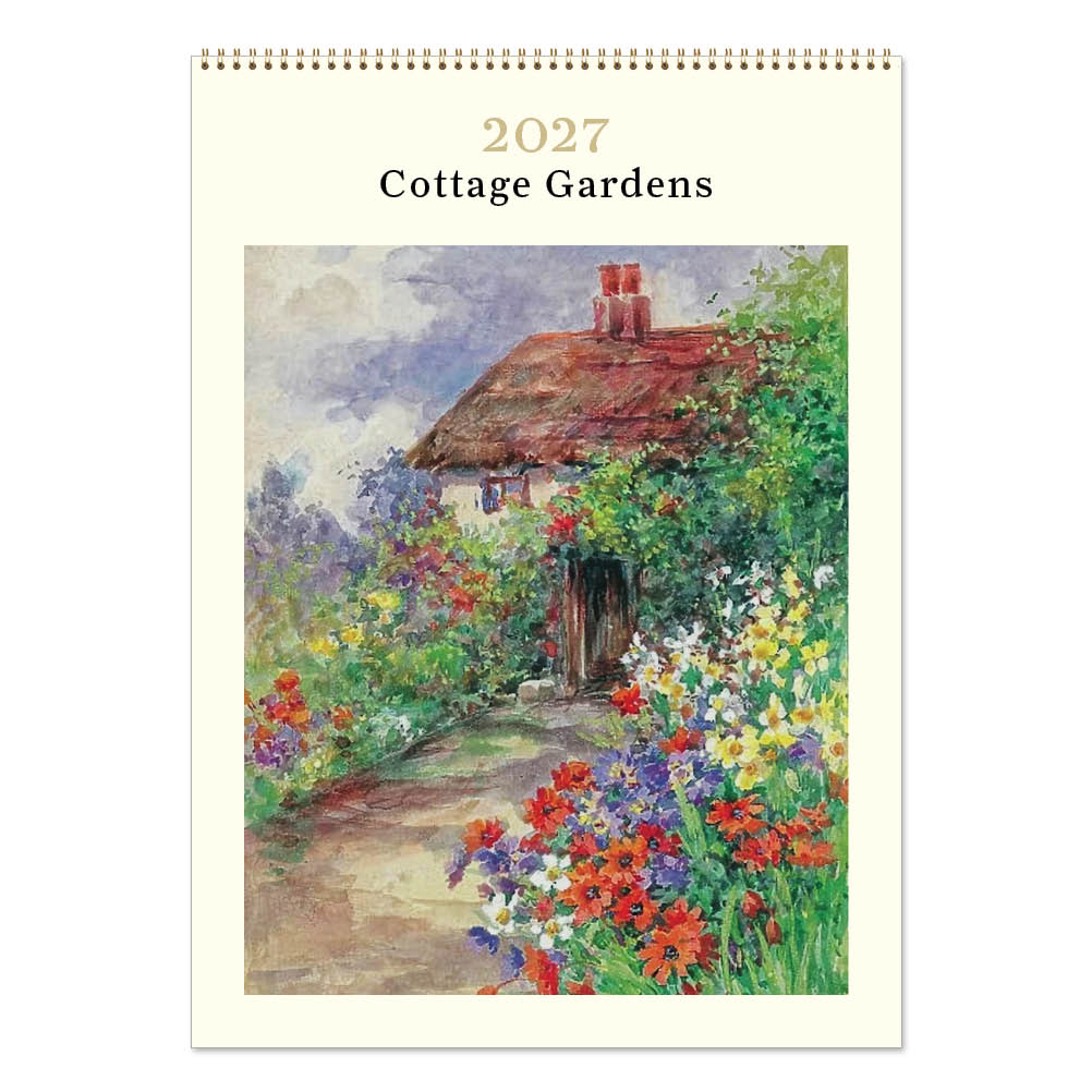 2027 Cottage Gardens - Deluxe Wall Calendar