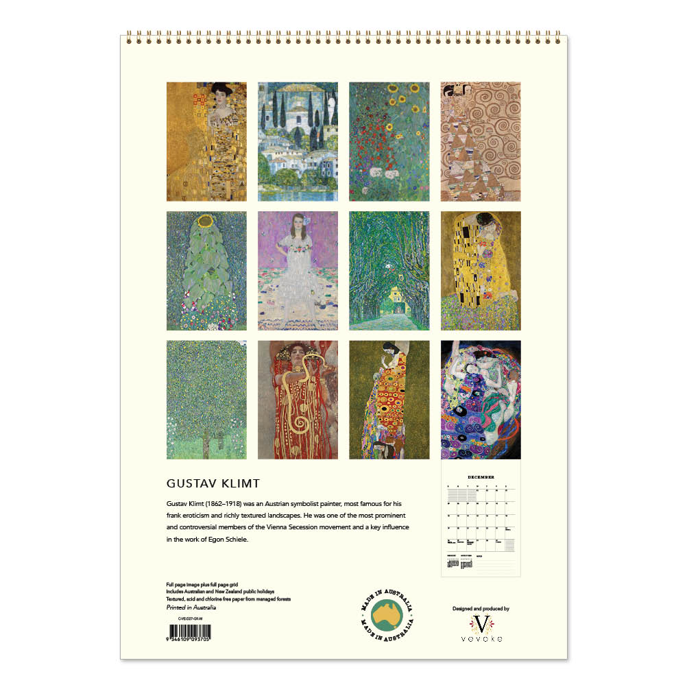 2027 Gustav Klimt - Deluxe Wall Calendar