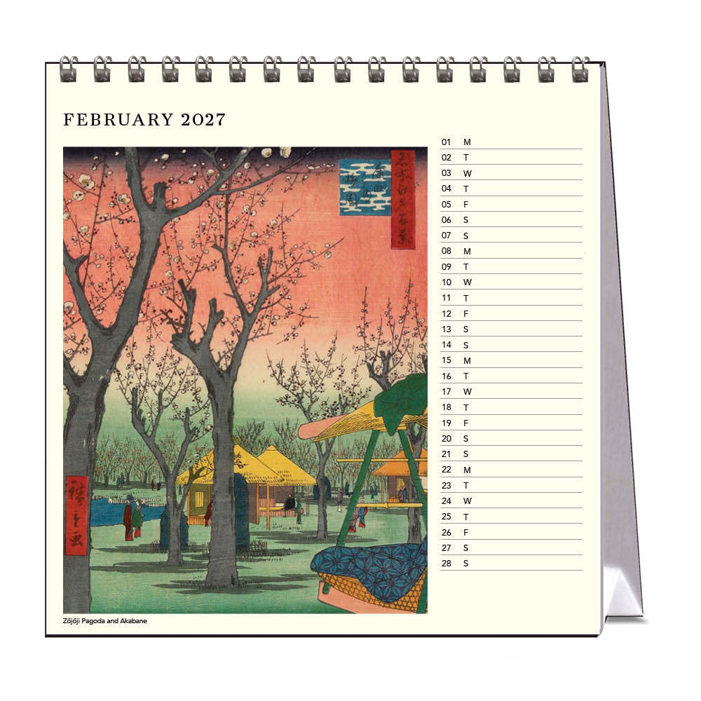 2027 Hiroshige - Desk Easel Calendar