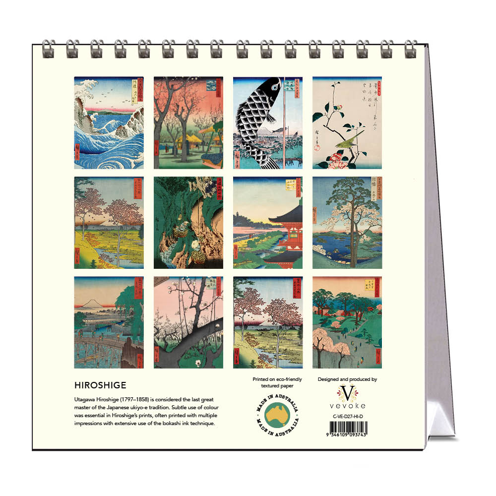 2027 Hiroshige - Desk Easel Calendar