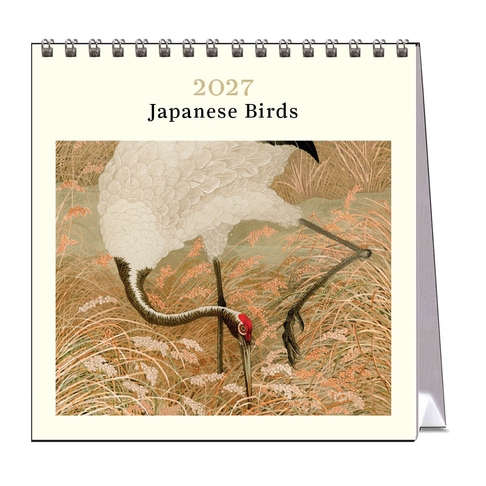 2027 Japanese Birds - Desk Easel Calendar