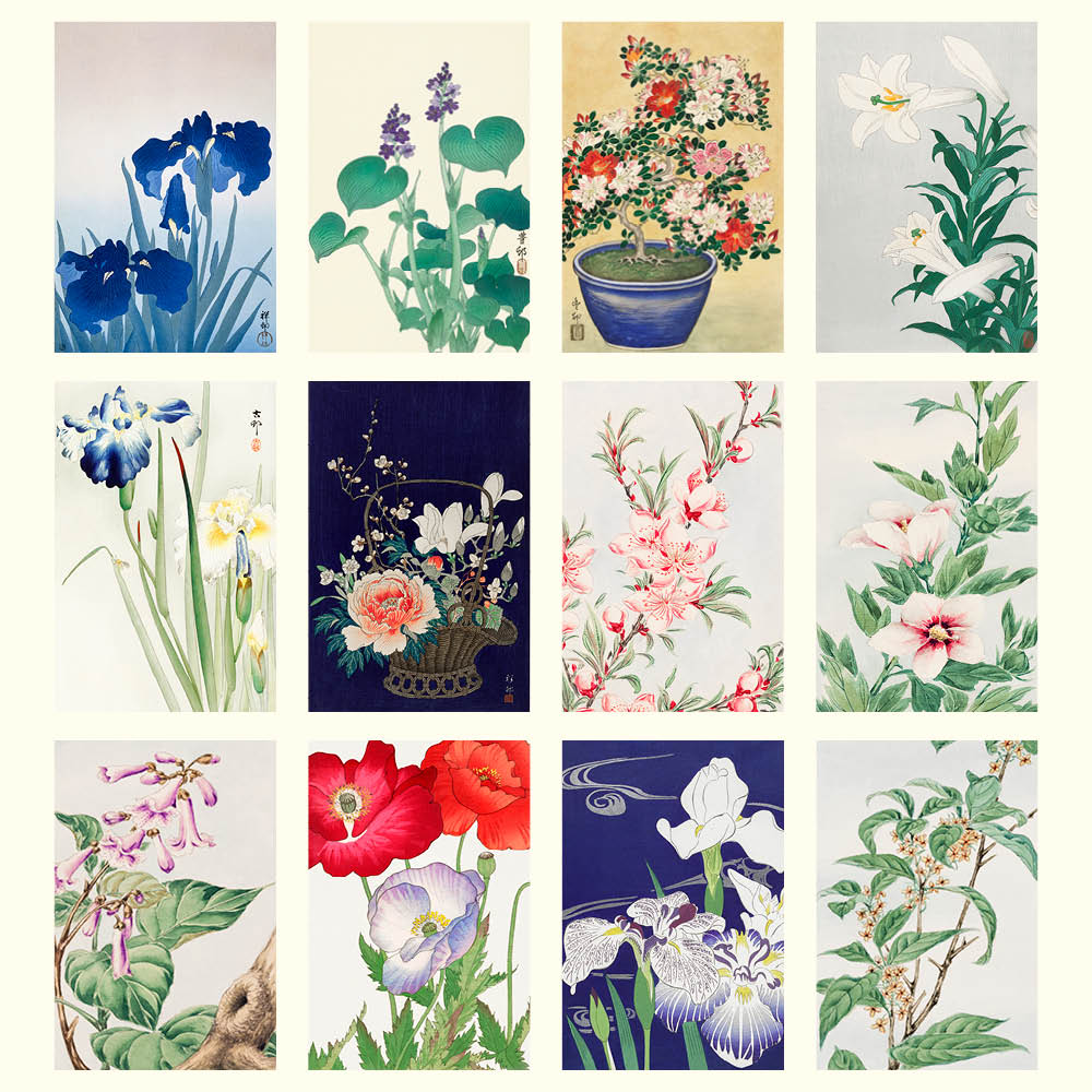 2027 Japanese Flowers - Desk Easel Calendar
