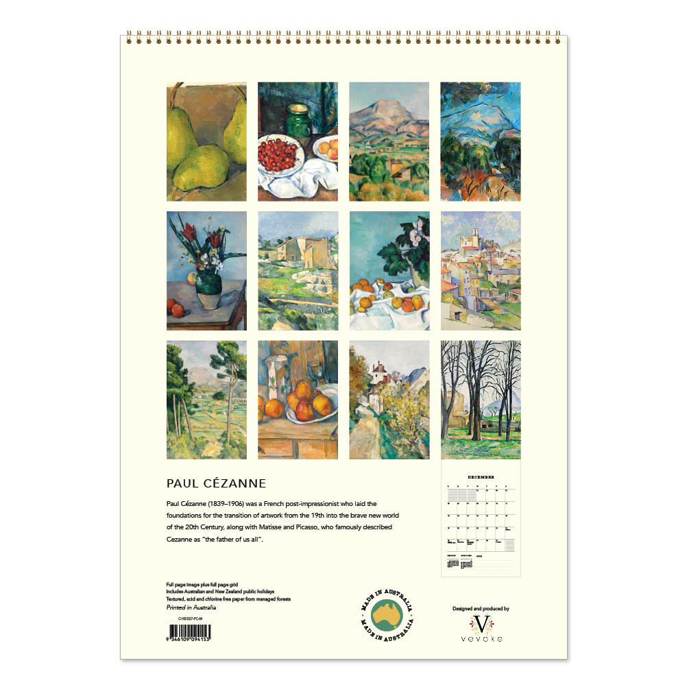 2027 Paul Cezanne - Deluxe Wall Calendar
