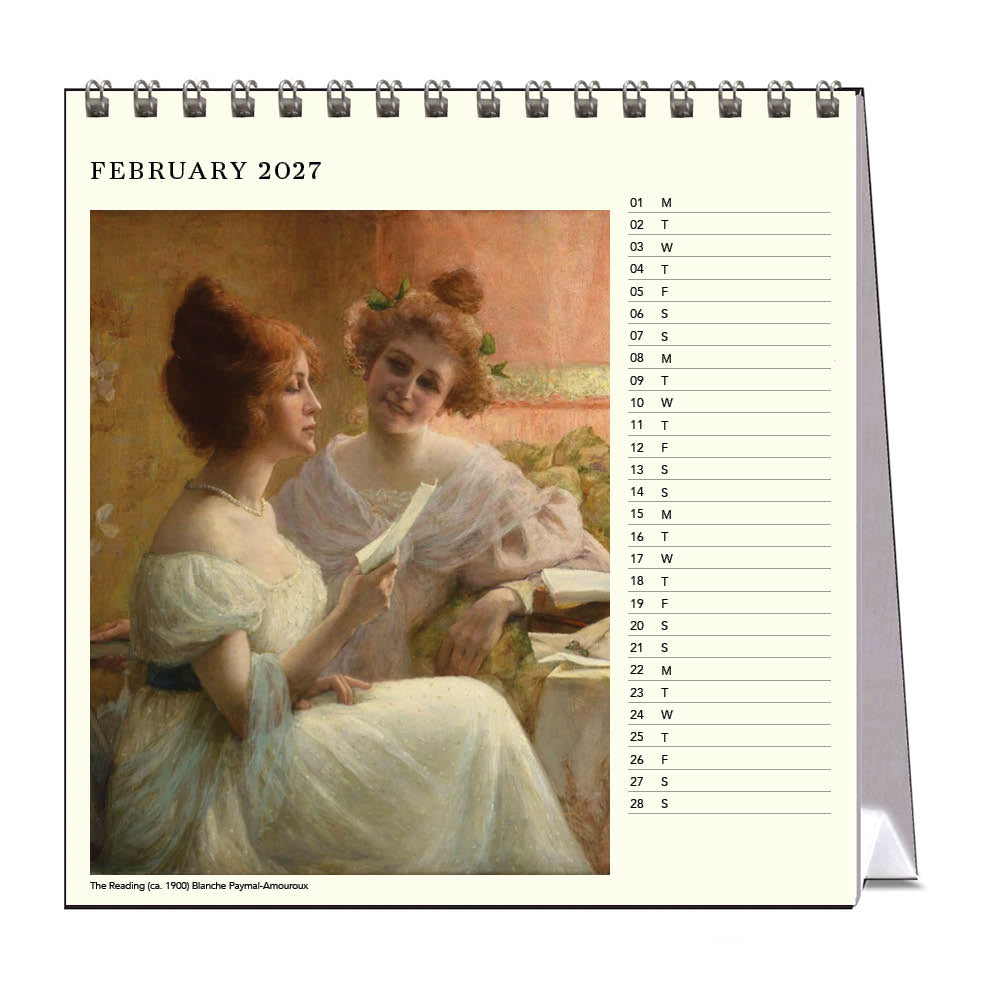 2027 The Reading Woman - Desk Easel Calendar