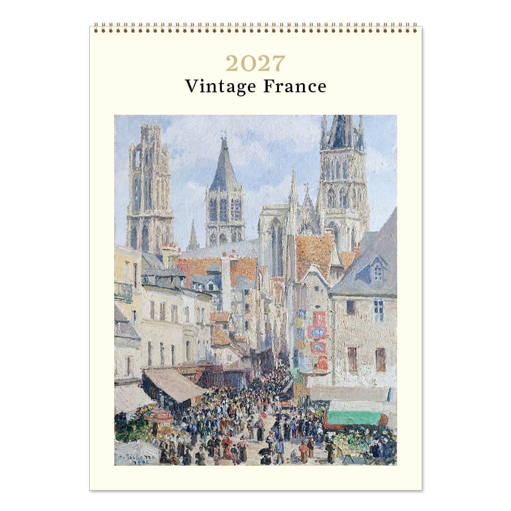 2027 Vintage France - Deluxe Wall Calendar