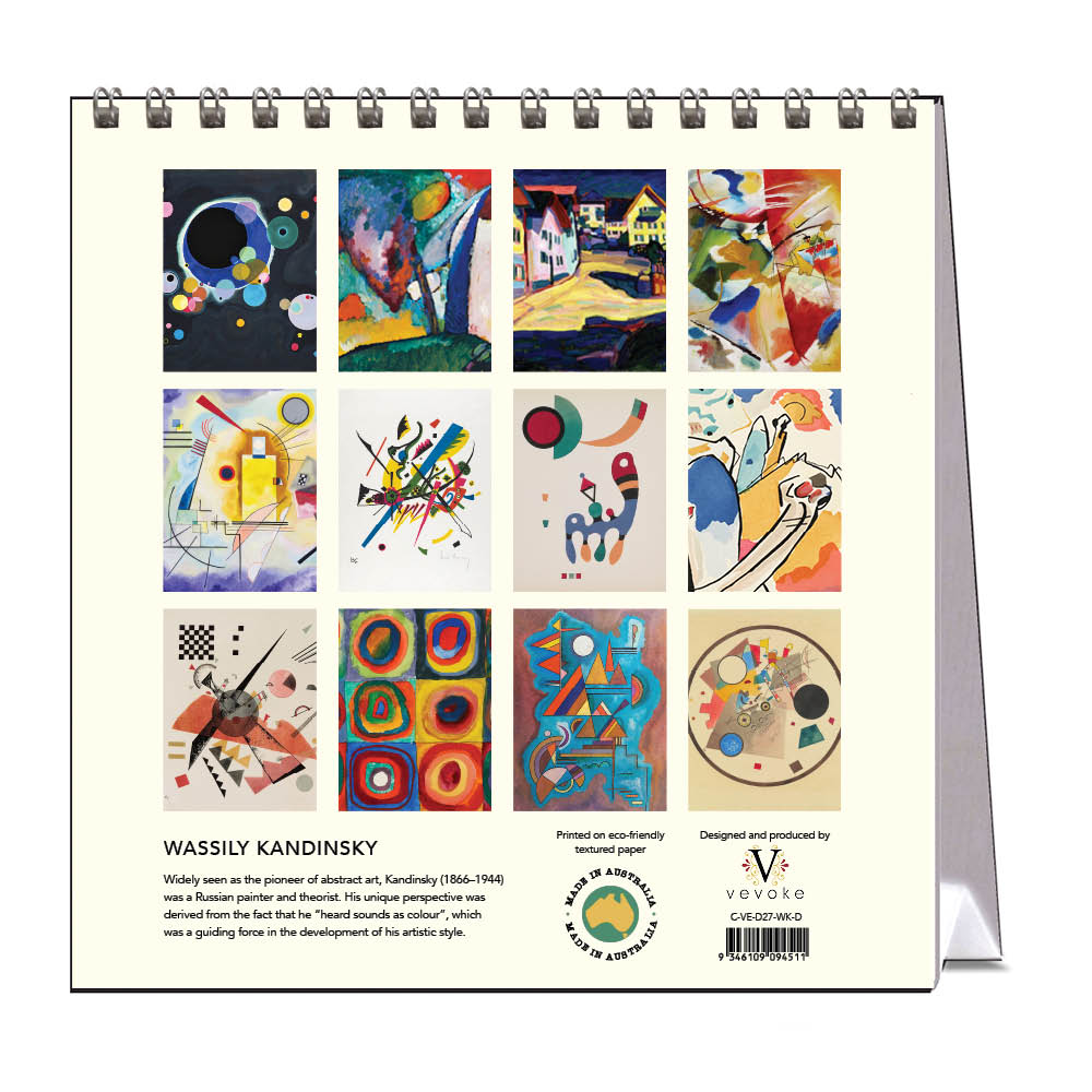 2027 Wassily Kandinsky - Desk Easel Calendar