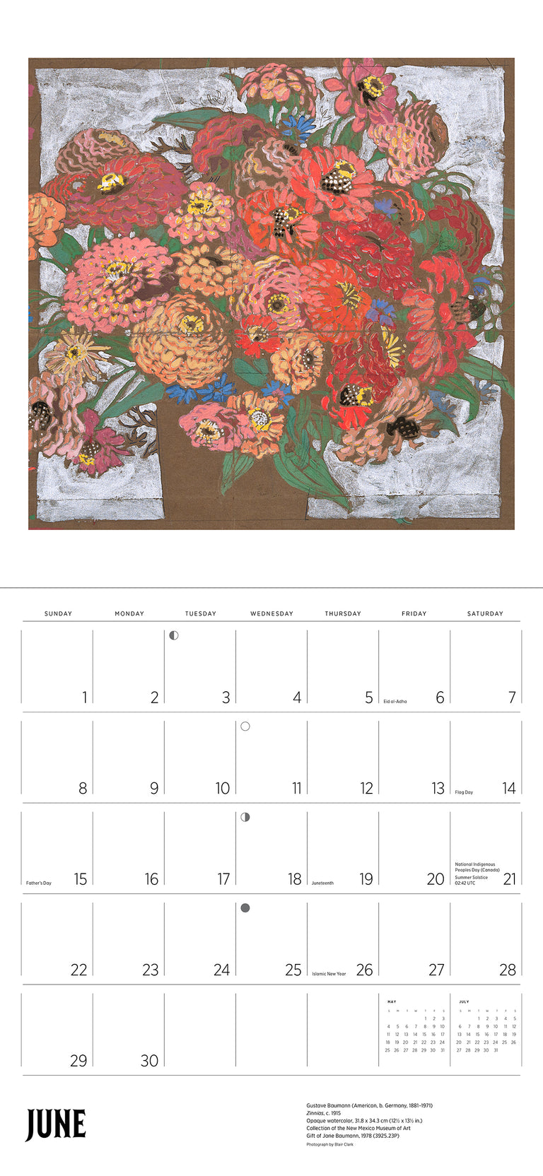 2025 A Small, Untroubled World: The Art Of Gustave Baumann - Square Wall Calendar