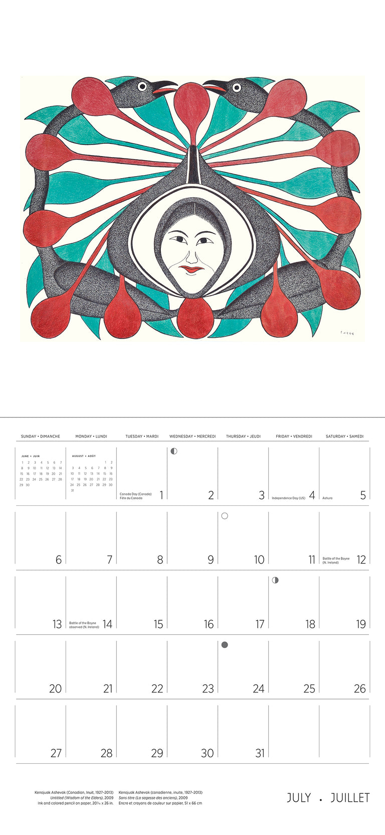 2025 Kenojuak Ashevak - Square Wall Calendar