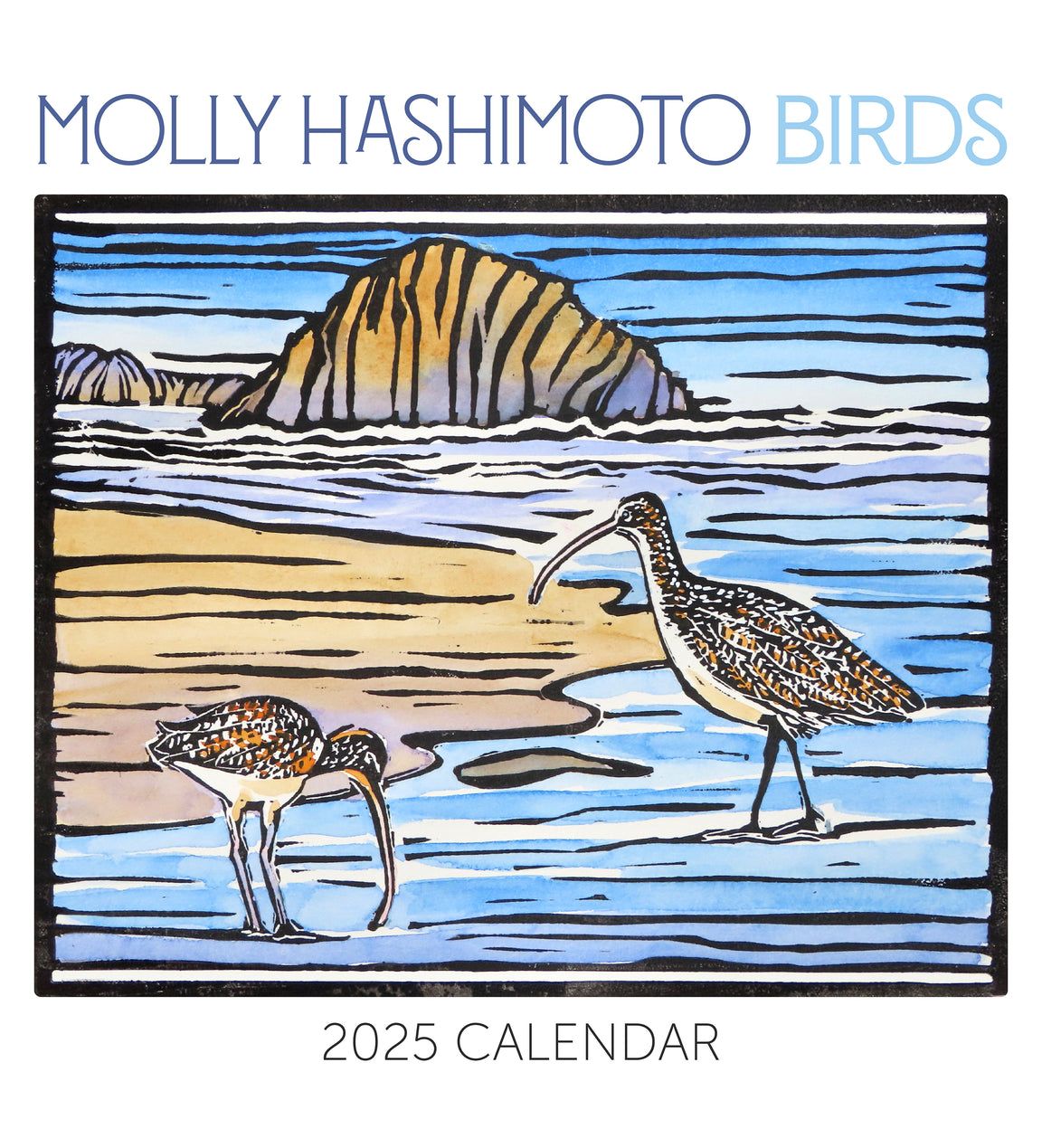 2025 Molly Hashimoto: Birds - Square Wall Calendar