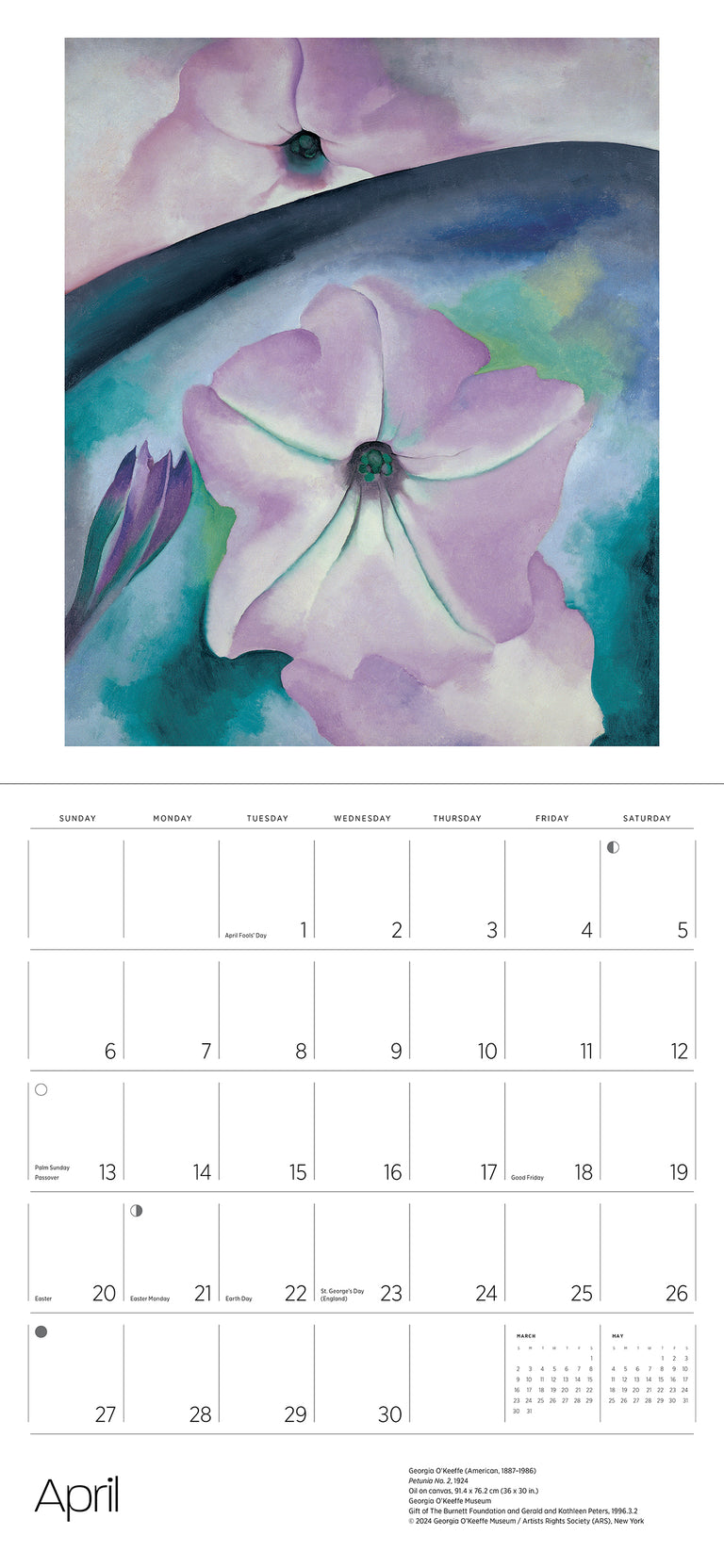 2025 Georgia O'Keeffe v2 - Square Wall Calendar