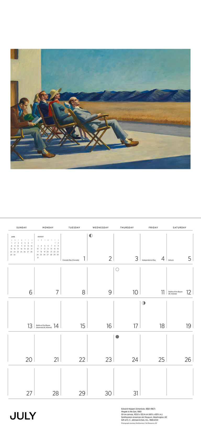 2025 Edward Hopper v2 - Square Wall Calendar