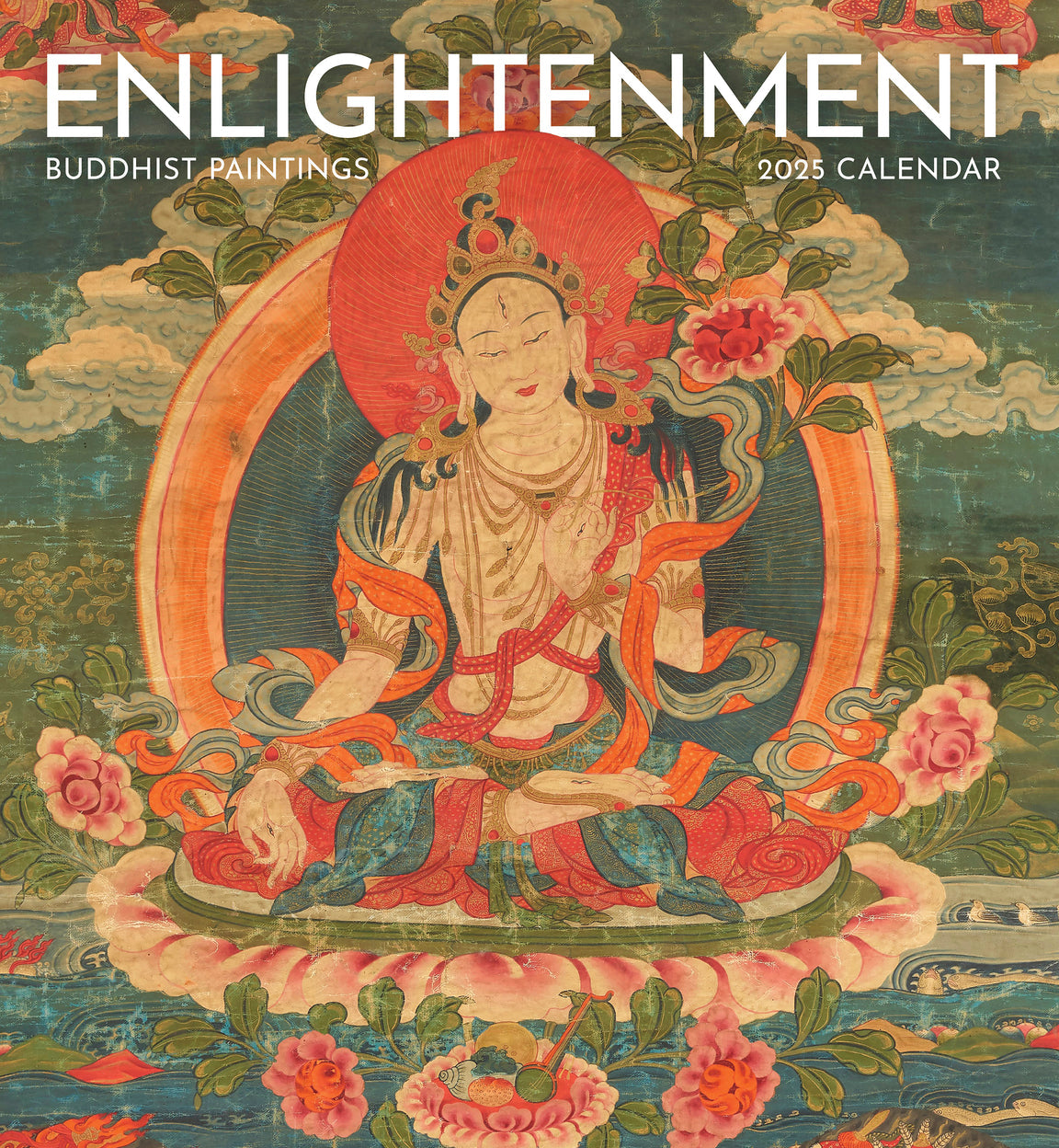 2025 Enlightenment: Buddhist Paintings - Square Wall Calendar