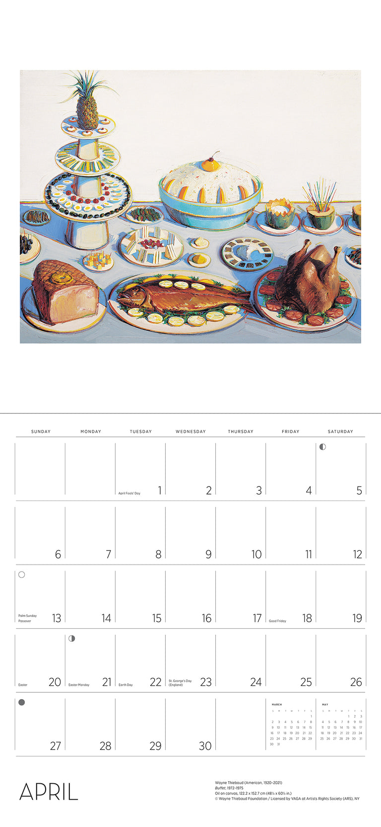 2025 Wayne Thiebaud - Square Wall Calendar