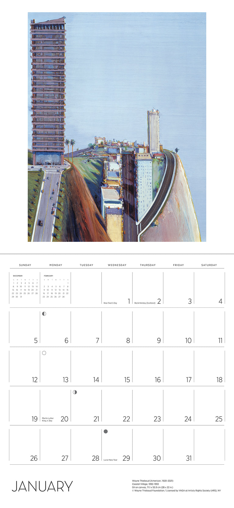 2025 Wayne Thiebaud - Square Wall Calendar