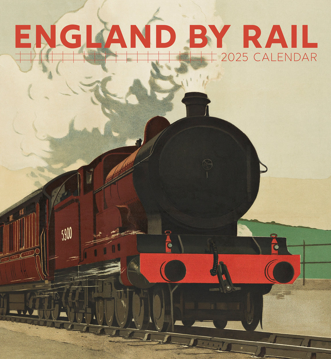 2025 England By Rail - Square Wall Calendar