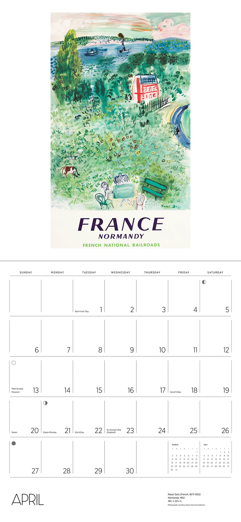 2025 France: Vintage Travel Posters - Square Wall Calendar