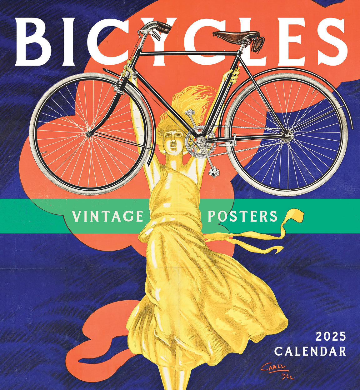 2025 Bicycles: Vintage Posters - Square Wall Calendar