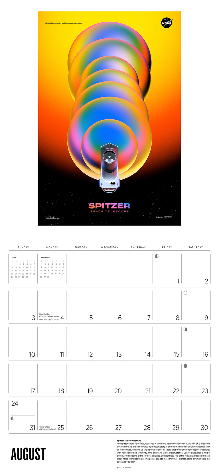 2025 Cosmic Proportions: Posters From NASA s Exoplanet Exploration Program - Square Wall Calendar