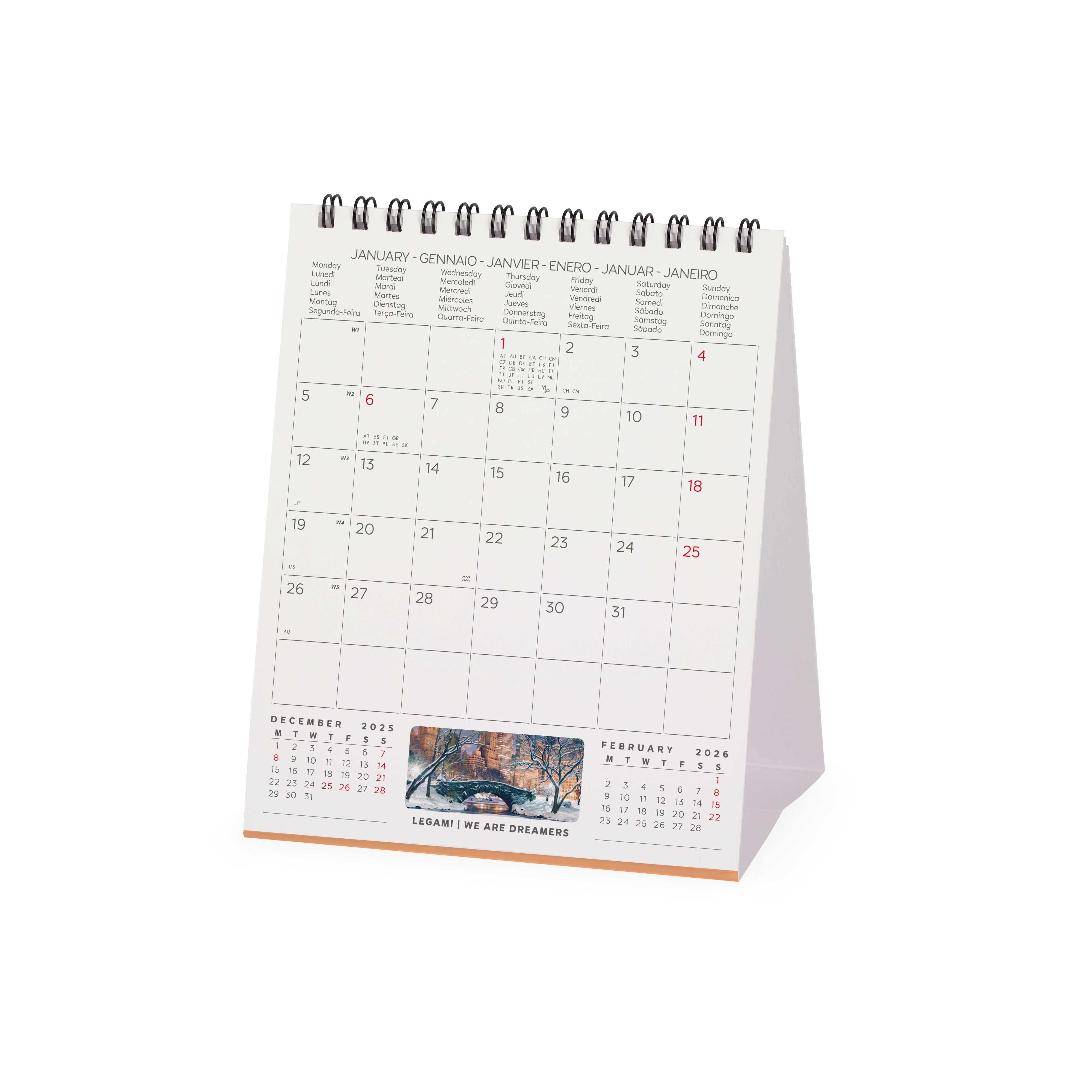 2026 New York - Desk Easel Calendar