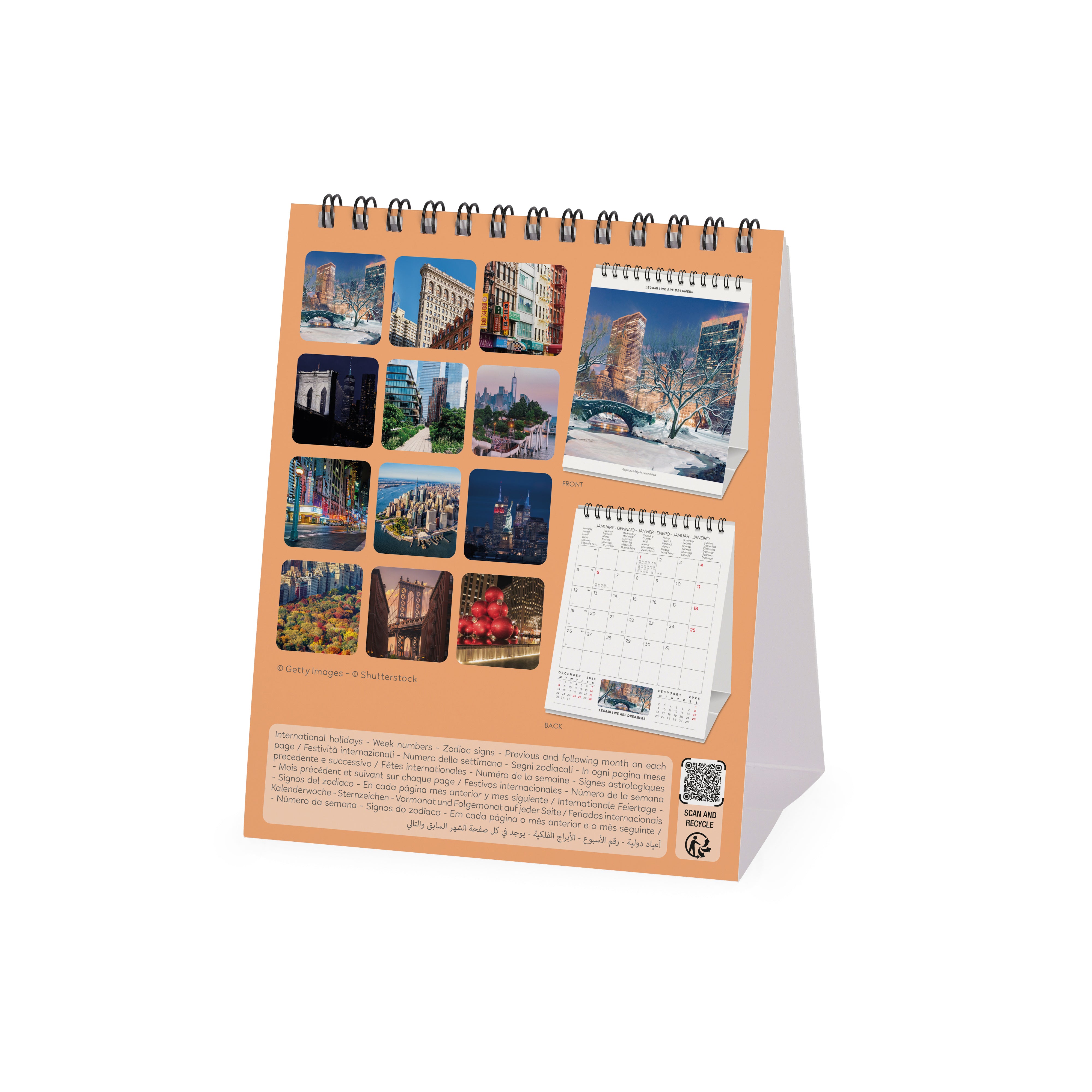 2026 New York - Desk Easel Calendar