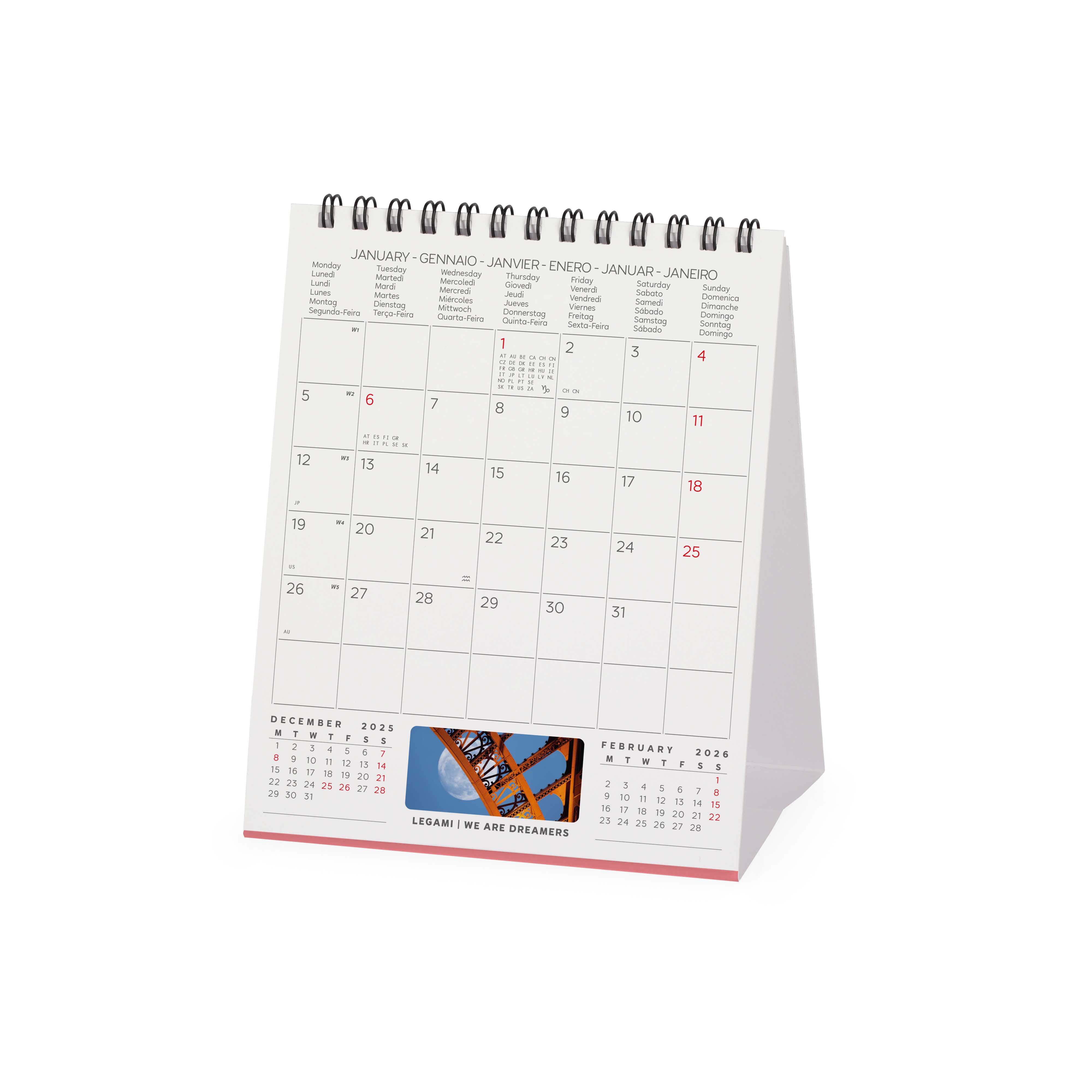 2026 Paris - Desk Easel Calendar