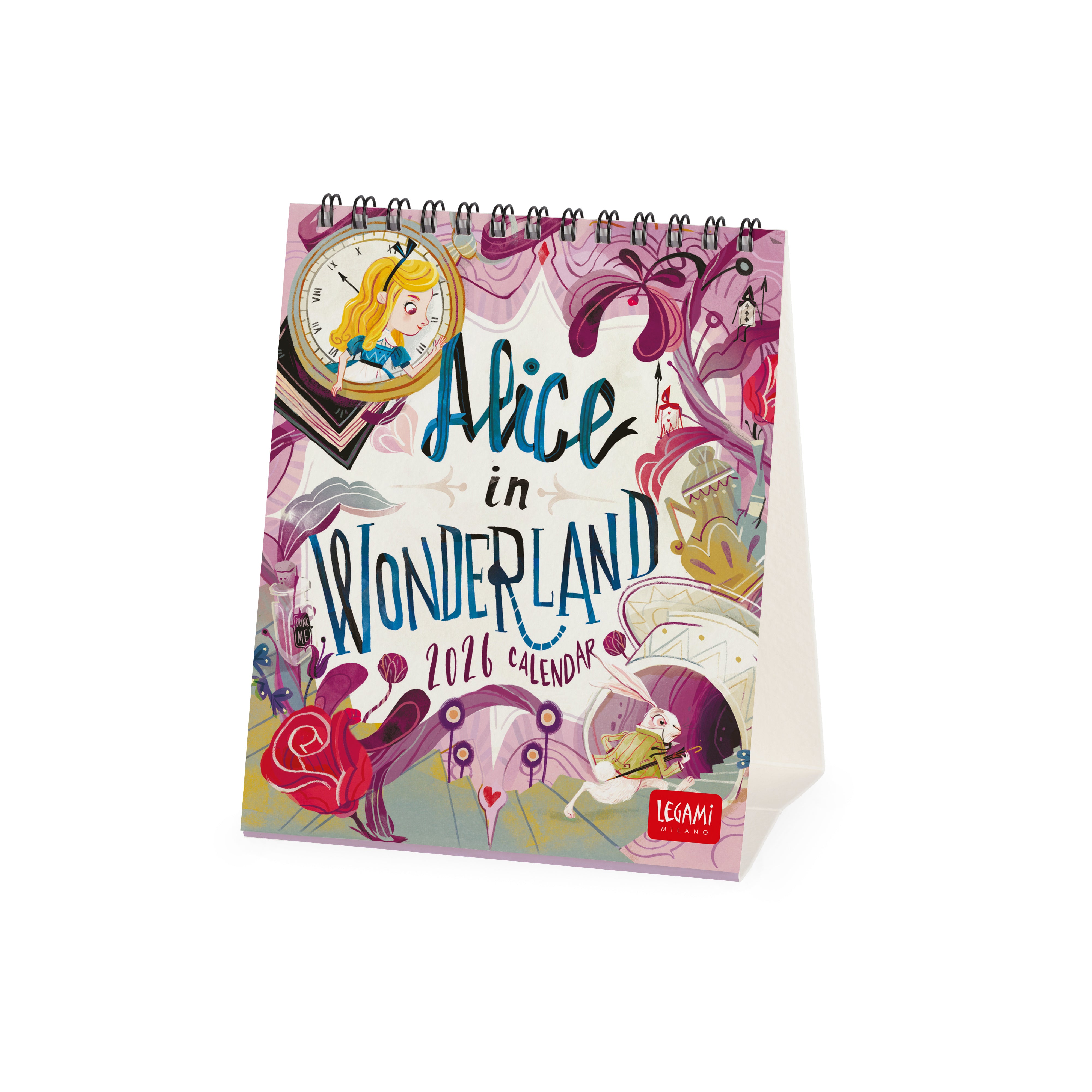 2026 Alice In Wonderland - Desk Easel Calendar