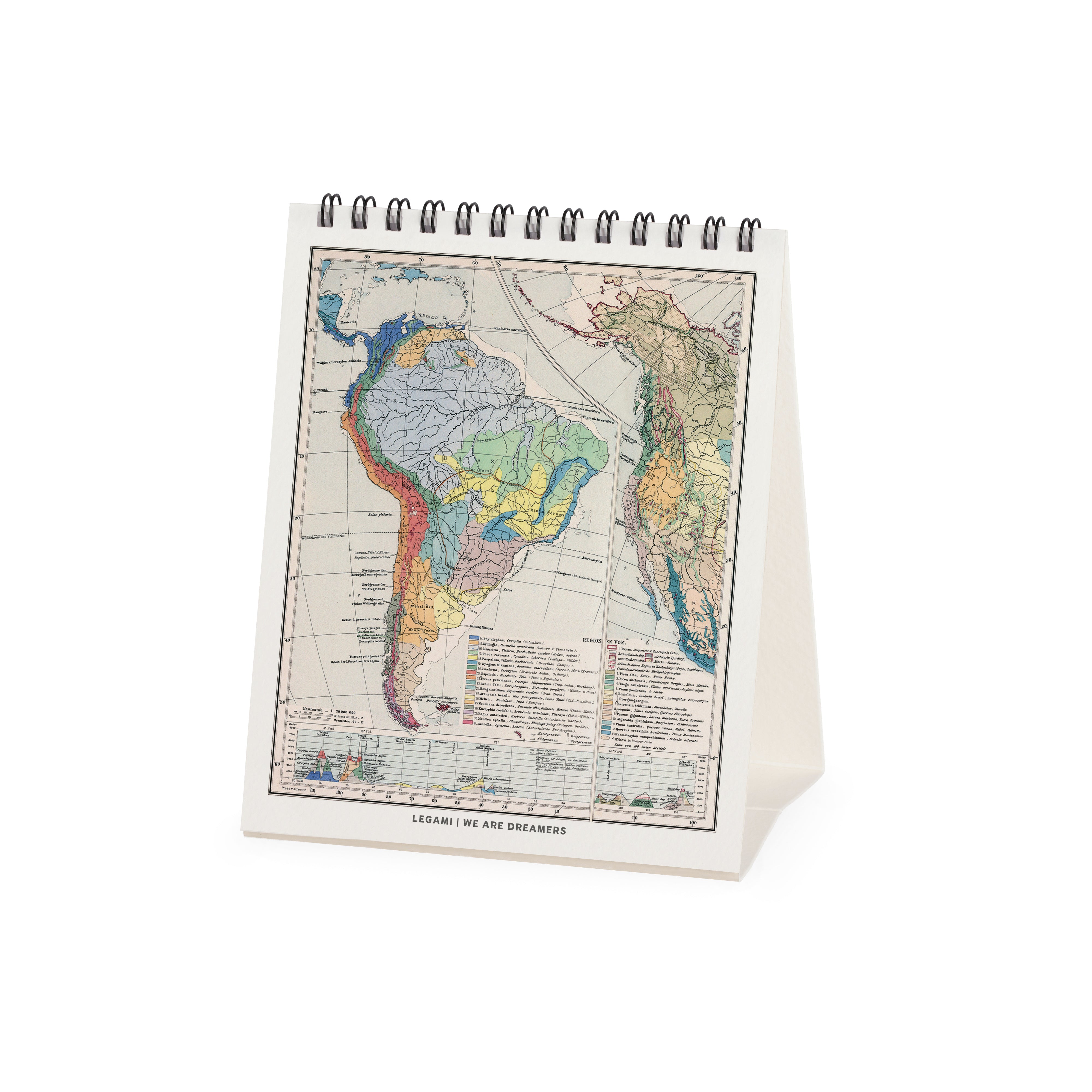 2026 Vintage Maps - Desk Easel Calendar
