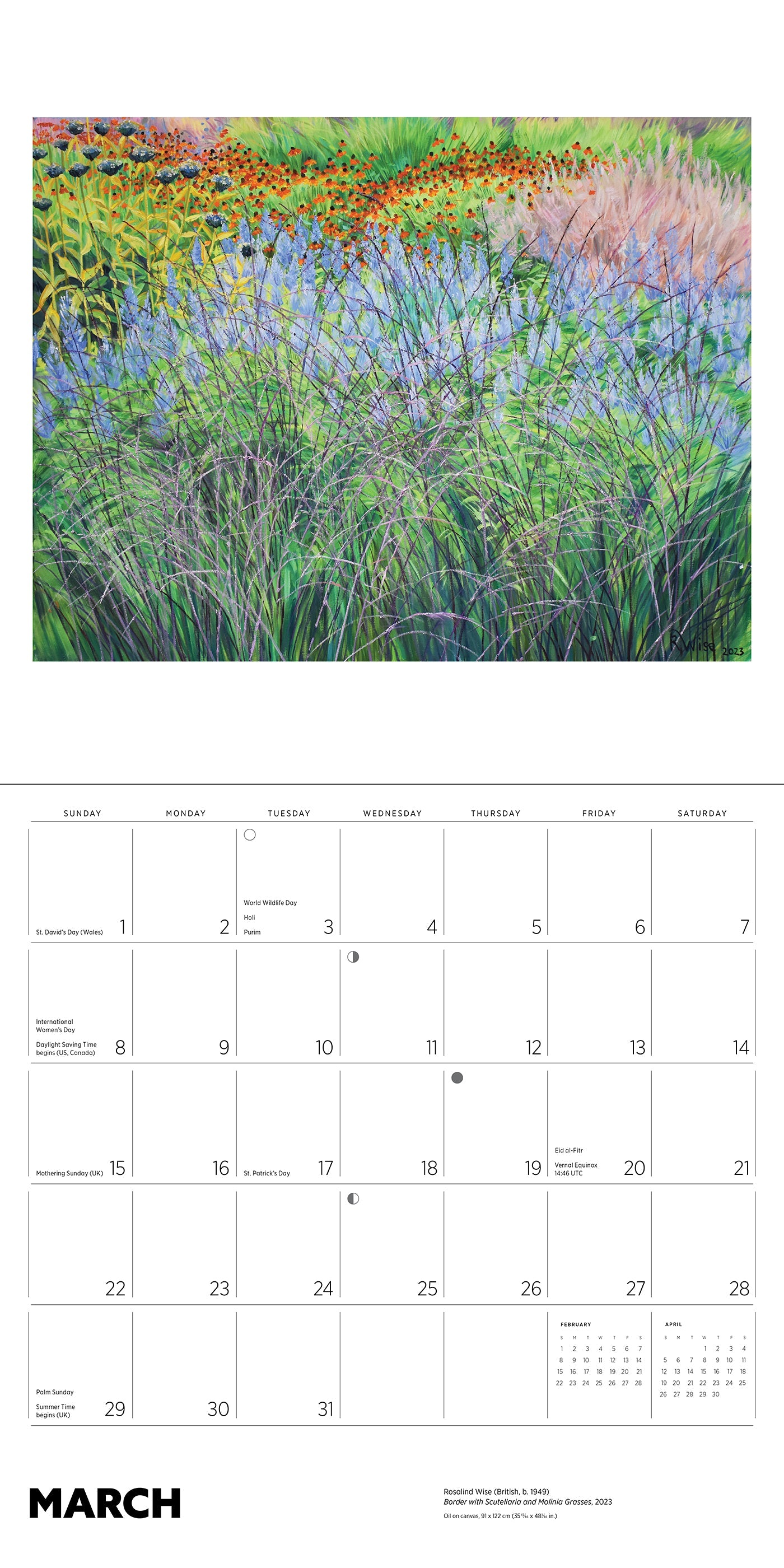 2026 Rosalind Wise - Square Wall Calendar