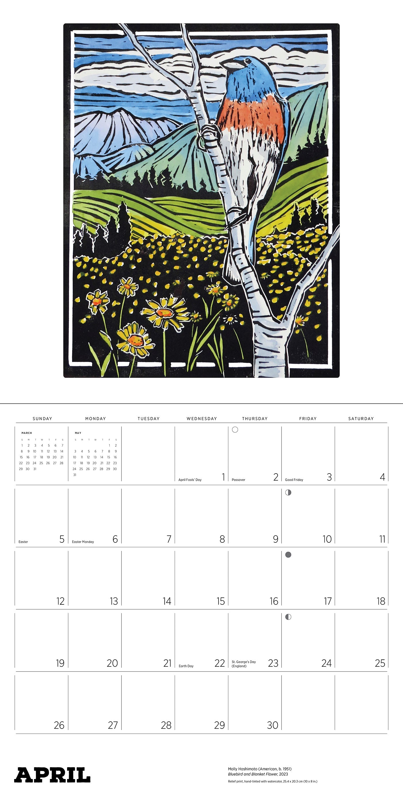 2026 Molly Hashimoto: Birds - Square Wall Calendar