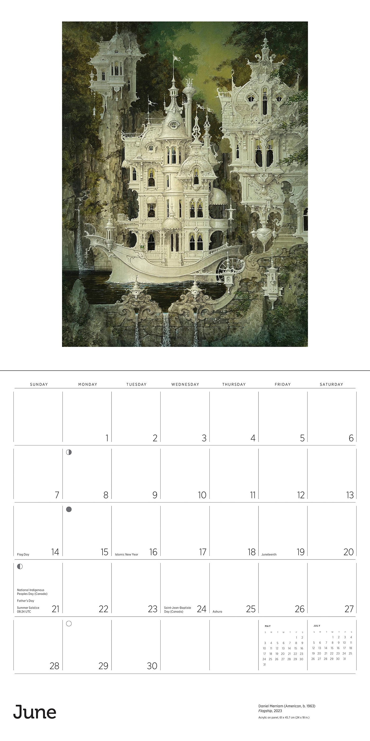 2026 The Art of Daniel Merriam - Square Wall Calendar
