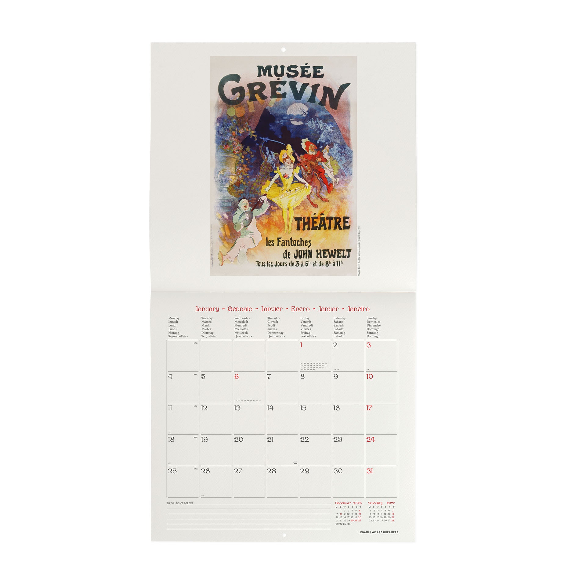 2027 Belle Epoque - Square Wall Calendar