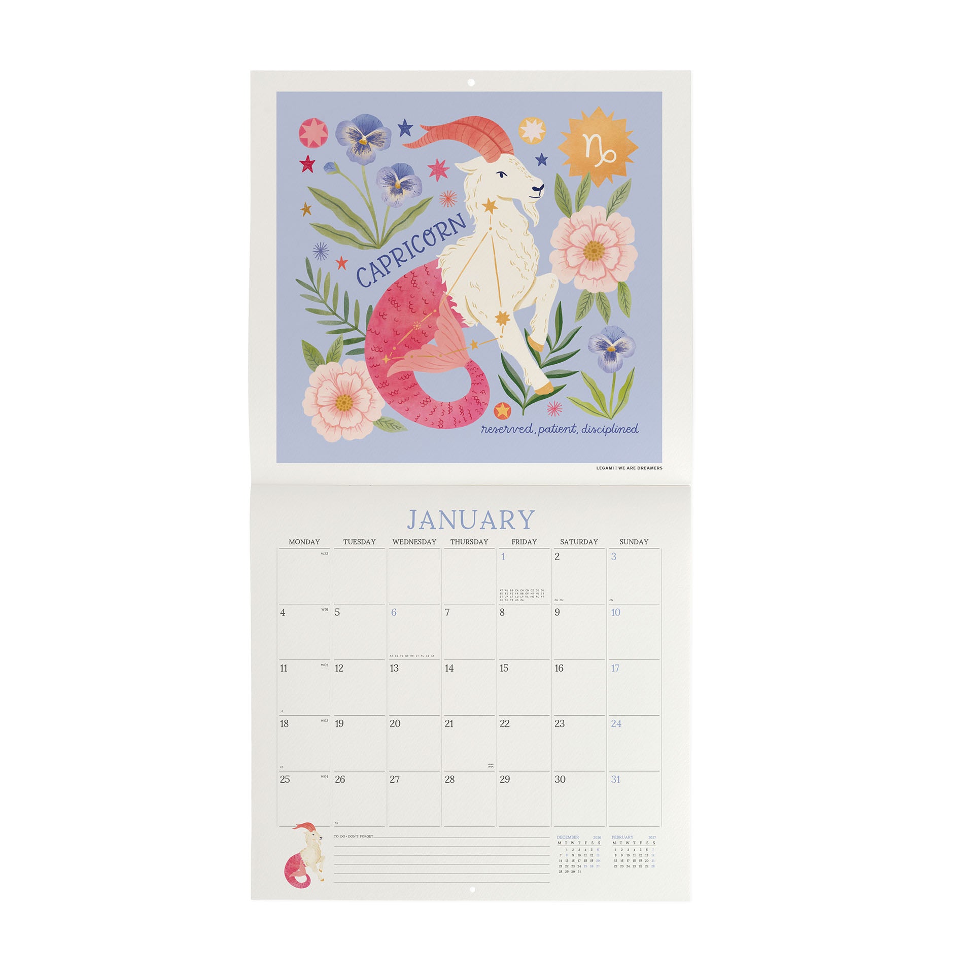2027 Written in the Stars - Square Wall Calendar