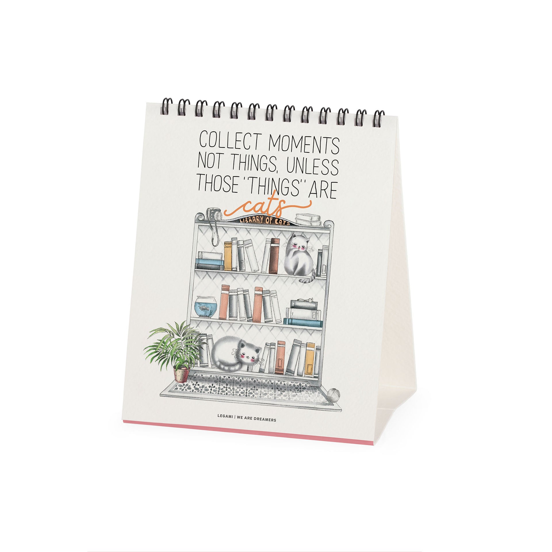 2027 Sketchy Cats - Desk Easel Calendar