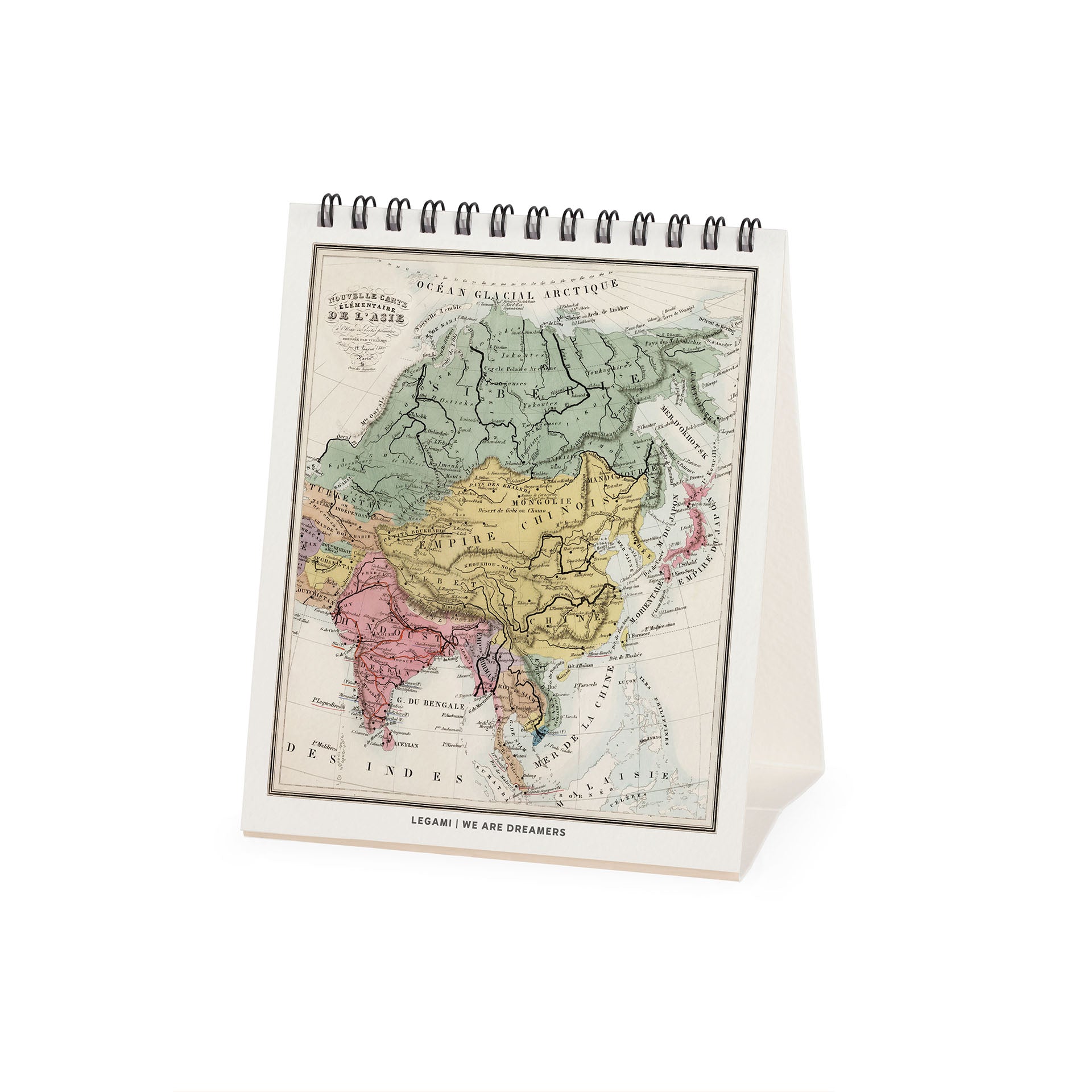2027 Vintage Maps - Desk Easel Calendar