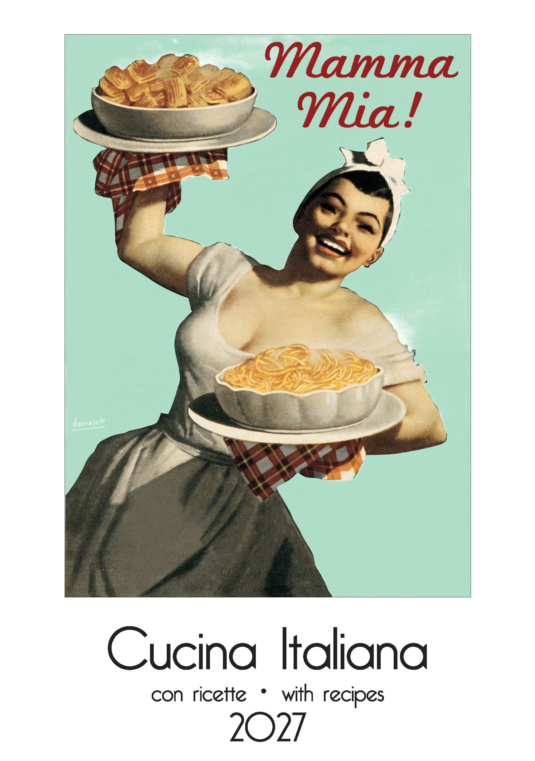 2027 Cucina Italiana (With Recipes) - Deluxe Wall Calendar
