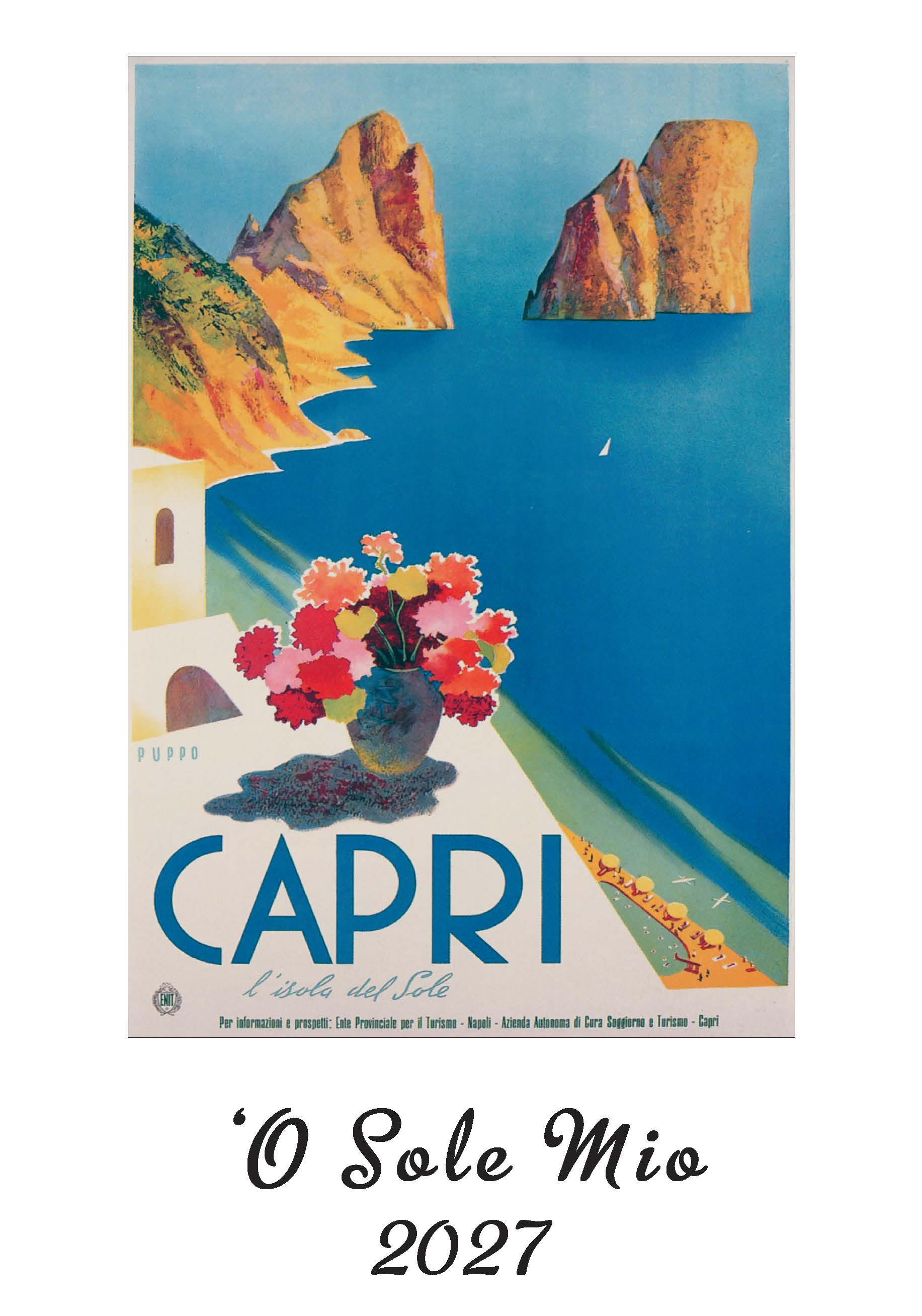 2027 O Sole Mio - Deluxe Wall Calendar