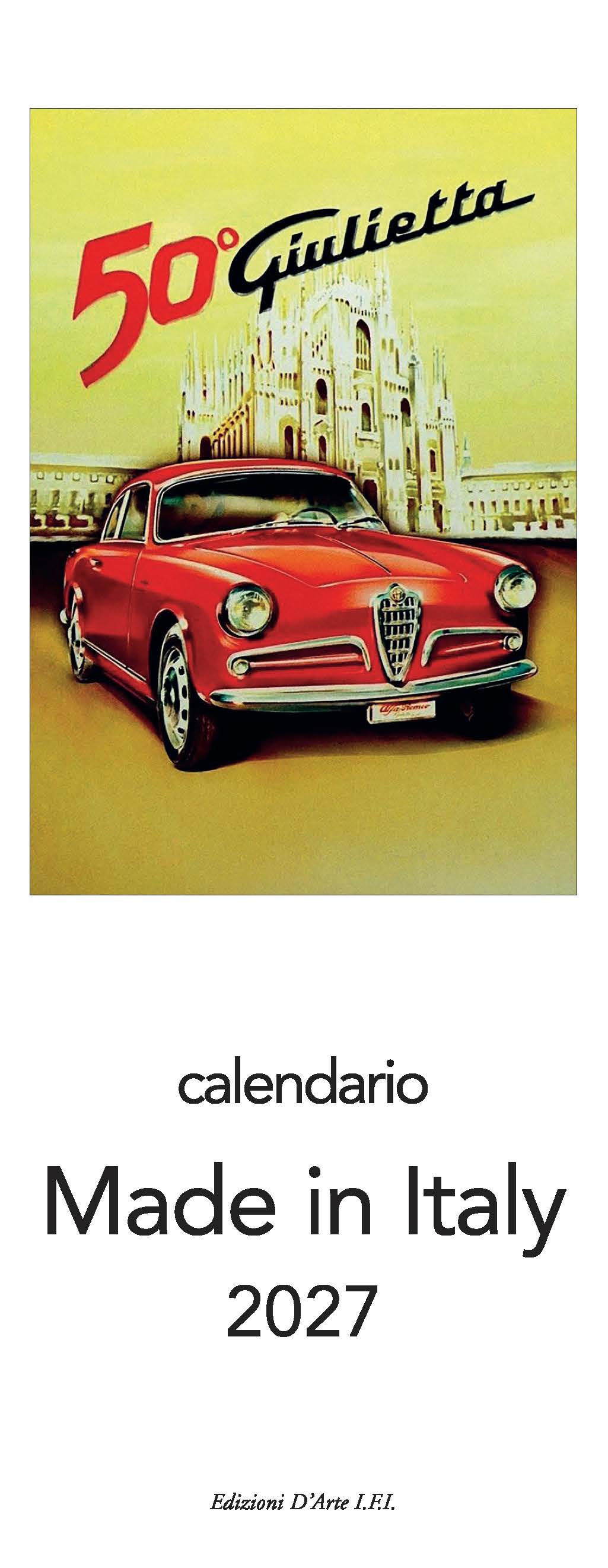 2027 Made in Italy - Slim Wall Calendar