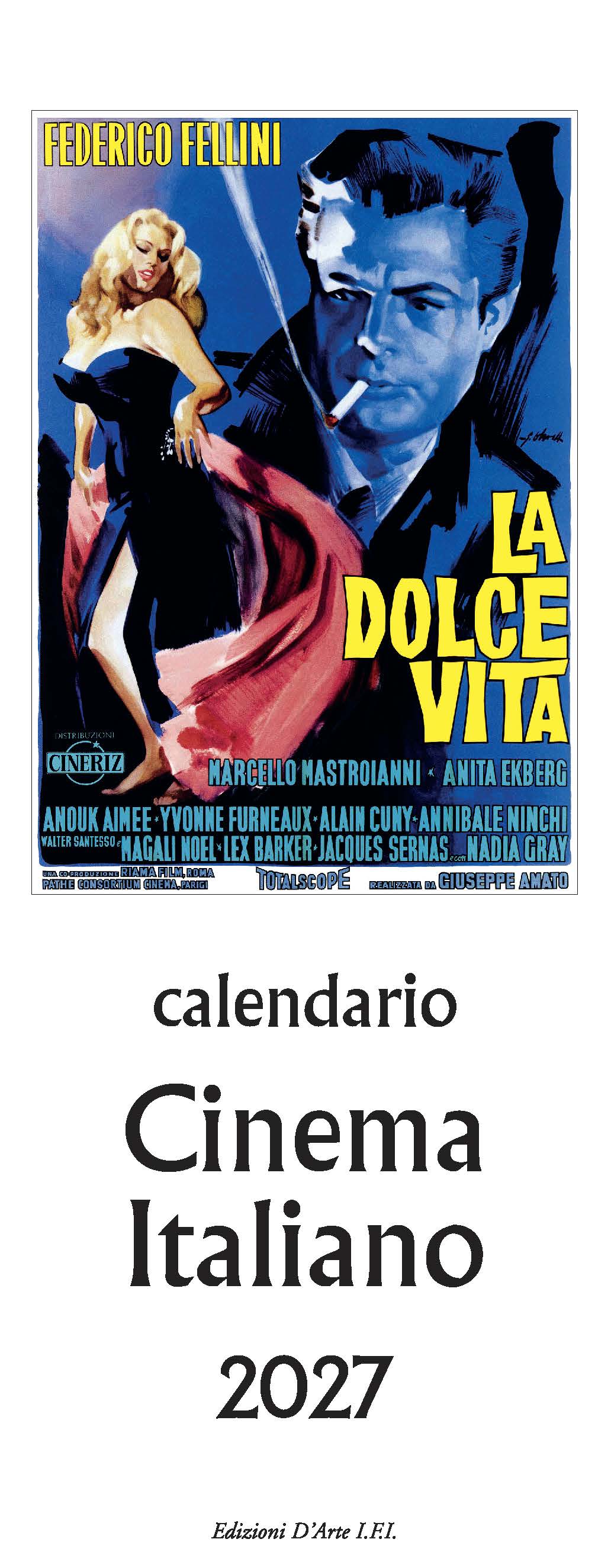 2027 Cinema Italiano - Slim Wall Calendar