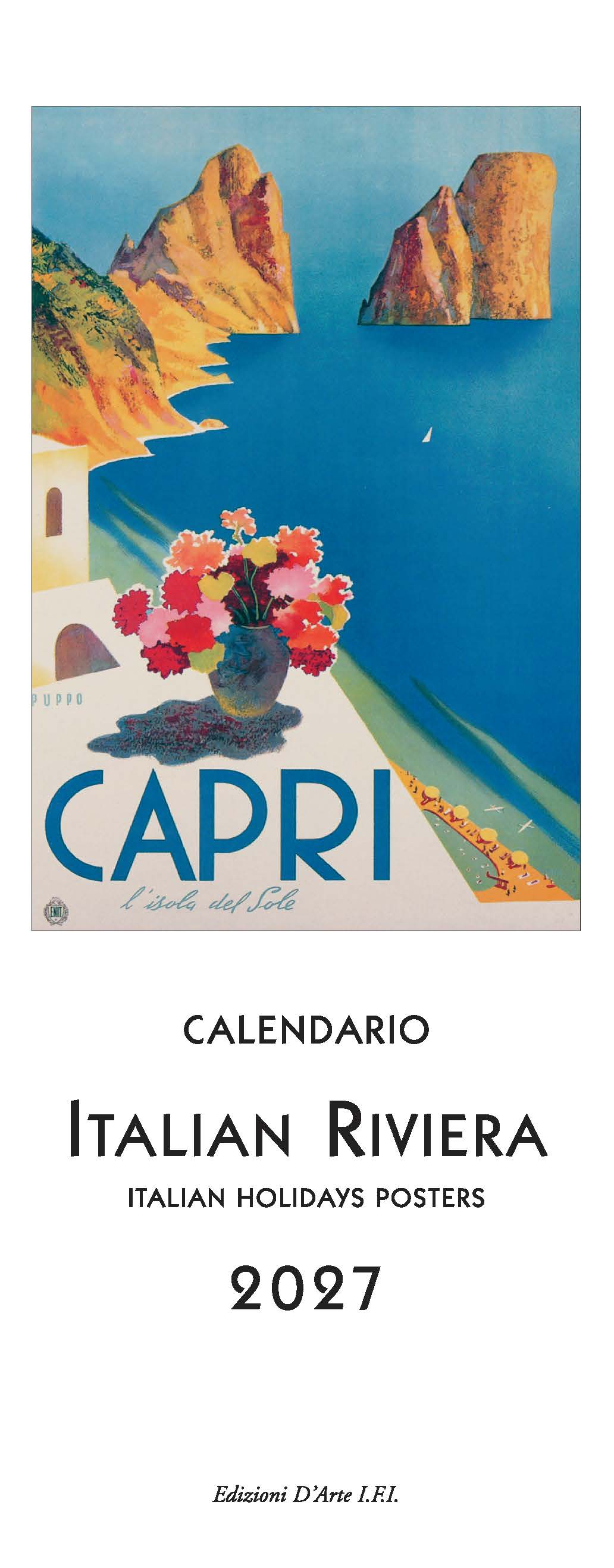 2027 Italian Riviera - Slim Wall Calendar